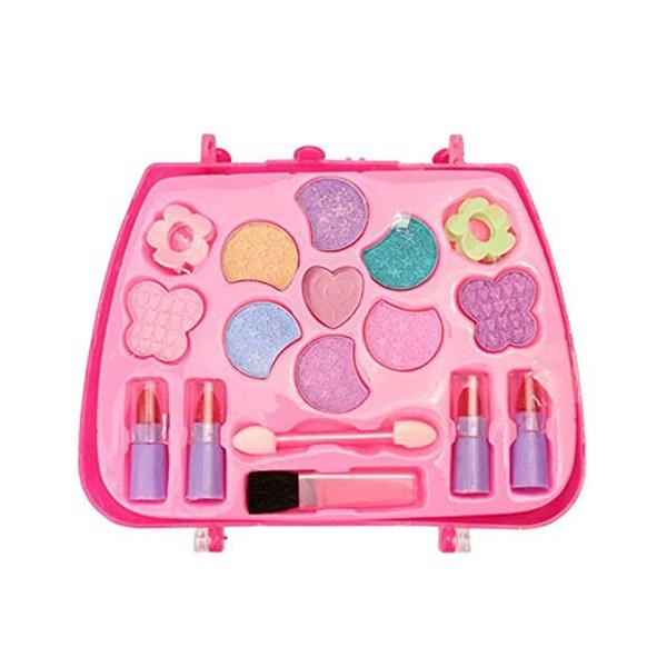 ACemt Film de protection mural jeux cosmétiques pour petits jouets filles jeu de maquillage kit enfants beauté étui à ongles 