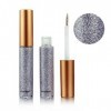 Ouken Eye-Liner Liquide Paillettes Longue Durée Étanche À leau Chatoyante Haute Pigmentation Argent Eyeliners Métalliques Ma