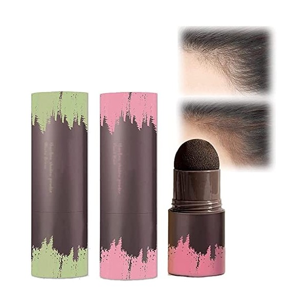Natural Shade Hairline Powder, Hair Shading Sponge Pen, Hairline Powder Stick, Waterproof Hairline Shadow Powder Stick, Insta