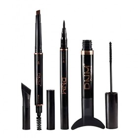 Hudhowks Eyeliner & Mascara Maquillage pour Les Yeux pour Une tête Brosse Fine et Naturelle Qui allonge instantanément Les Ci