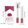 Lot de 4 rouges à lèvres en velours longue durée de température pour femme - Rouge à lèvres mat hydratant - Végétalien A, ta