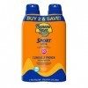 Banana Boat Ultra Mist Sport Performance Lot de 2 sprays de protection solaire à large spectre SPF 30 170 ml