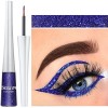 Eyeliner liquide à paillettes, coloré métallique scintillant, longue durée, étanche, fard à paupières liquide