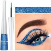 Eyeliner liquide à paillettes, coloré métallique scintillant, longue durée, étanche, fard à paupières liquide