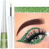 Eyeliner liquide à paillettes, coloré métallique scintillant, longue durée, étanche, fard à paupières liquide