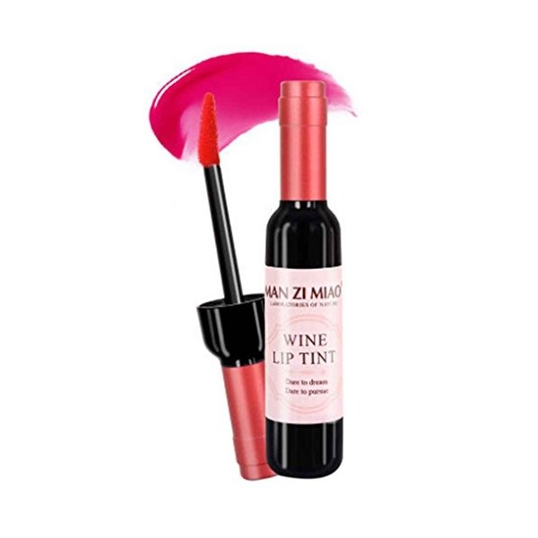 censhaorme Bouteille de vin Forme Lip Gloss Long Lasting Moisturer Liquide Rouge à lèvres Maquillage pour Les lèvres