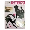 Pochoirs pour eyeliner chats - Applicateurs de fard à paupières fumés - Plaque de modèle pour les yeux de chats et guide des 