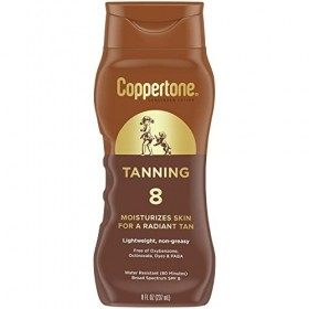 Coppertone Bronning Defend & Glow Crème solaire avec lotion à la vitamine E SPF 8 200 ml