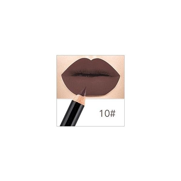 Crayon à lèvres mat 12 couleurs tendance longue durée imperméable longue durée lisse nouvel outil cosmétique maquillage color