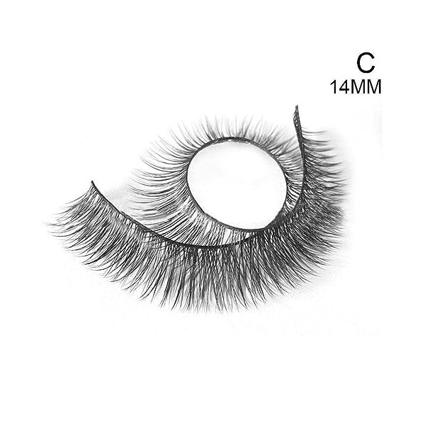 Extensions de cils en grappes à queue daronde, cils segmentés naturels