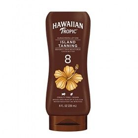 Hawaiian Tropic Lotion de bronzage ecran solaire - SPF 8-235 ml