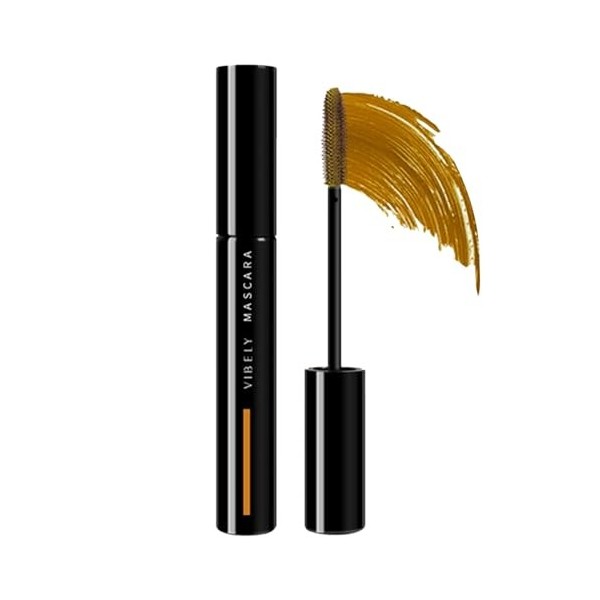 Mascara imperméable coloré, Mascara coloré anti-taches pour cils, Mascara pour cils imperméable, anti-taches et longue durée 