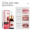 Huile pour les lèvres Huile de soin hydratante pour les lèvres Lip Plumper Gloss Transparent 10ml - Huile à lèvres nourrissan