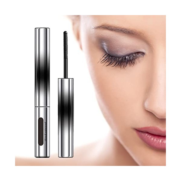 Mascara Effet Faux Cils Mascara Waterproof Noir Volume Et Longueur Mascara Sans Poil Avec Mascara Brosse Métallique Pour Yeux