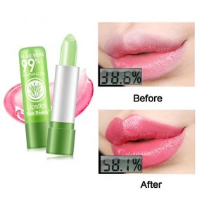 Moisture Lip Balm - Aloe Vera Lipsticks Hydratant À Couleur Rouge À Lèvres Longue Durée Nutritive Baume À Lèvres Lèvres Hydra