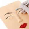 Lopbinte DéButant 3D Silicone Maquillage Permanent Formation de Tatouage Pratique Fausse Peau Vierge pour Microblading LèVre