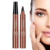 Liquid Eyebrow Pencil, Liquid Eyebrow Pencil, Waterproof 4 Point Liquid Eyebrow Pencil, Nature Eyebrow Pen Pencil, Eyebrow Ma