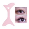 Pochoir pour les yeux en silicone,Pochoirs Eyeliner Multifonctionnels Portables Légers | Autocollants Eyeliner pour Eyeliner 