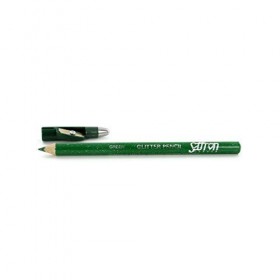 Saffron Crayon Contour Des Yeux Vert Avec Des Paillettes & Taille-Crayon