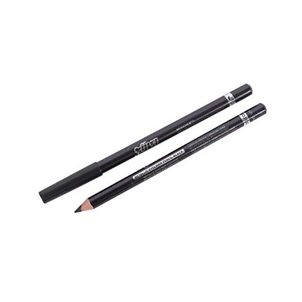 Saffron Metallic Eyeliner Pencil-Black