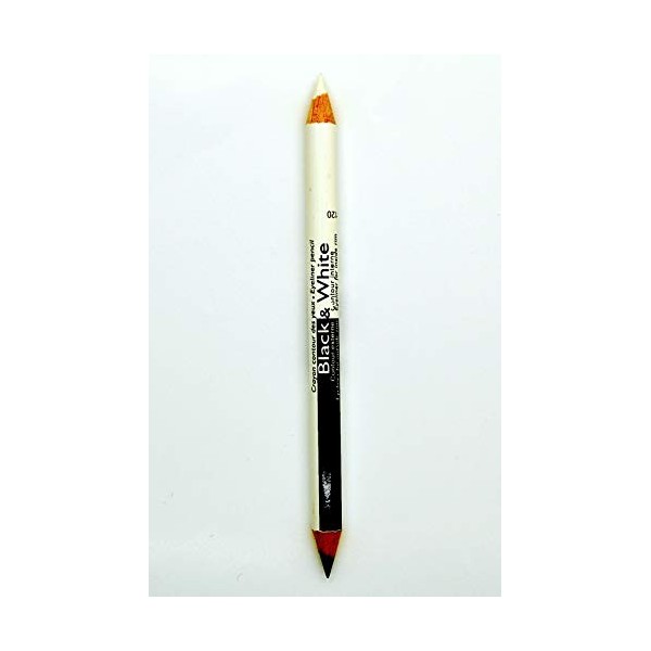 Saffron Black and White Duo eyeliner pencil by Saffron