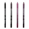 Crayon eyeliner 4pcs 4 couleurs perle épreuve à feuilles perle de longueur eye-liner 8,5 g de maquillage de maquillage crayon
