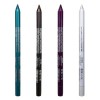 Crayon eyeliner 4pcs 4 couleurs perle épreuve à feuilles perle de longueur eye-liner 8,5 g de maquillage de maquillage crayon