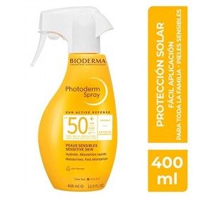 PHOTODERM MAX Spray SPF 50+ 400ml |Protection optimale UVA-UVB – Active les défenses naturelles de la peau| Peaux sensibles o