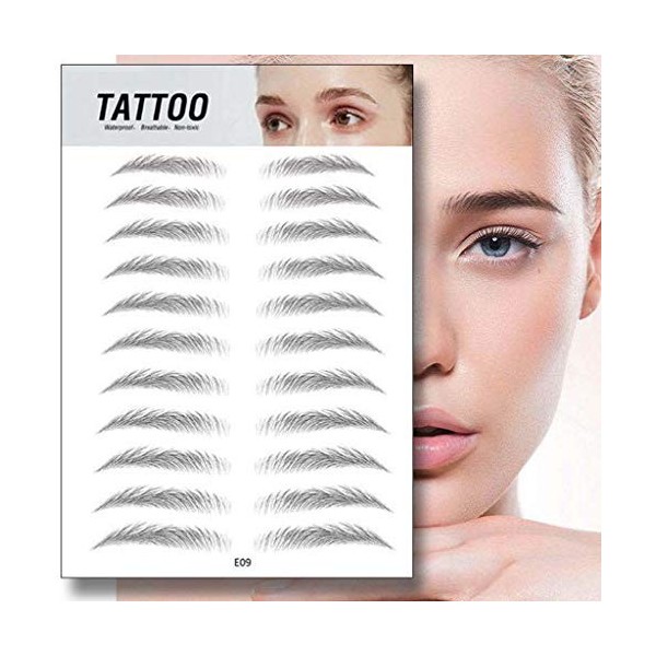 Poilu authentique sourcils imperméable longue durée pour femme faux sourcils tatouage sourcils sourcils rouleau autocollant m