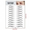 Poilu authentique sourcils imperméable longue durée pour femme faux sourcils tatouage sourcils sourcils rouleau autocollant m