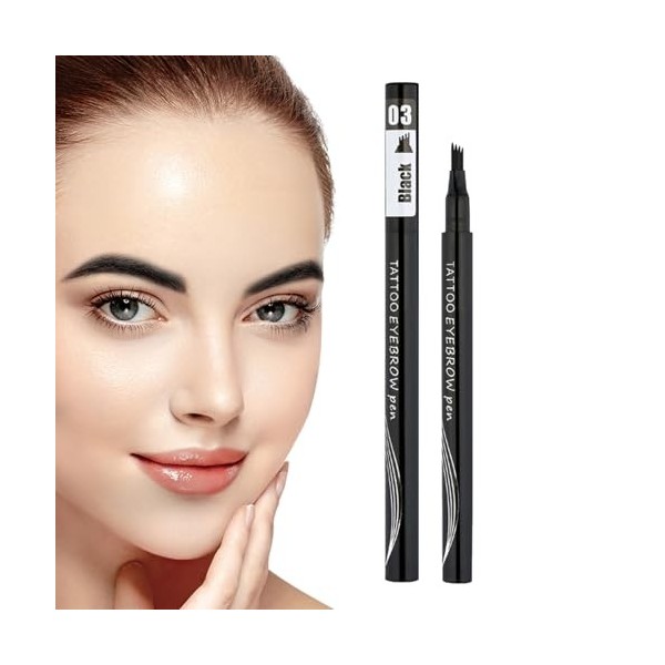 Définisseurs de sourcils,Crayon à sourcils anti-taches avec 4 fourchettes - Cosmétiques pour les yeux de tous les jours pour 