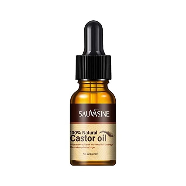 Essence rehausseur de cils,10 ml dessence de croissance des cils à lhuile de ricin et rehausseur de sourcils pour devenir p