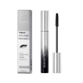 Mascara en fibre de soie pour cils - Mascara naturel résistant - Longue durée - Sans grumeaux - 5 étoiles - Noir - Taille uni