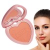 Blush visage mat - Blush mat pour le visage avec fard à joues miroir format voyage | Produits de beauté quotidiens pour les v