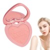 Blush visage mat - Blush mat pour le visage avec fard à joues miroir format voyage | Produits de beauté quotidiens pour les v