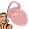 Blush visage mat - Blush mat pour le visage avec fard à joues miroir format voyage | Produits de beauté quotidiens pour les v