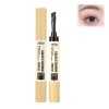 Crème teintée à double extrémité pour sourcils de couleur longue durée, teinture des sourcils à double extrémité, forme et ma