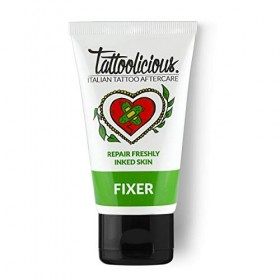 Tattoolicious FIXER - La Crème Apaisante pour nouveau tatouage, avec des ingrédients actifs biologiques aux propriétés apaisa