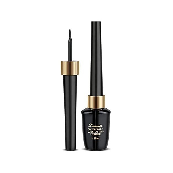 Eyeliner Liquide Noir Eyeliner Imperméable Anti-Taches Naturel,Vegan Longwear Maquillage Intense des Yeux avec Pointe Fine Ap