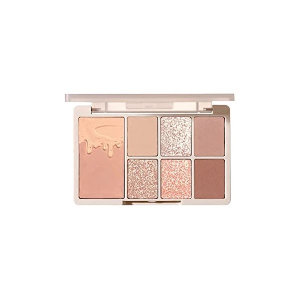 Hudhowks Maquillage pour Les Yeux, Palette dombres à paupières Ultimate Makeup Professional, Pigments pressés, 7 Teintes, Pa