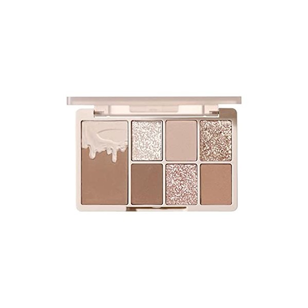 Hudhowks Maquillage pour Les Yeux, Palette dombres à paupières Ultimate Makeup Professional, Pigments pressés, 7 Teintes, Pa