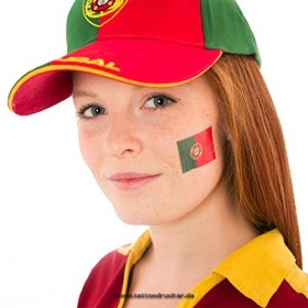 25 x Portugal Fan Tatouages - drapeau du Portugal - tatouages temporaires EM 2021 25 