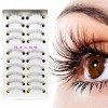 10 paires de faux cils naturels longs faits main