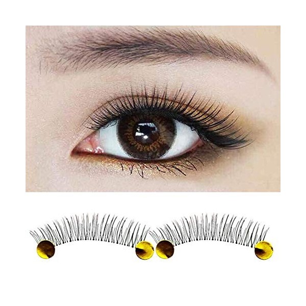 10 paires de faux cils naturels longs faits main