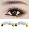 10 paires de faux cils naturels longs faits main