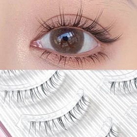 Lot de 5 paires de faux cils invisibles - Aspect naturel - Extensions de cils inférieurs