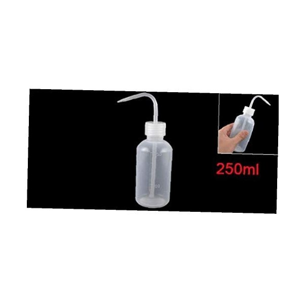 Zonfer 1pc 250ml Bouteille, Pissette, Bouteille De Lavage À Létroit Bouche, Souple en Plastique Condiments Caps Bouteille D