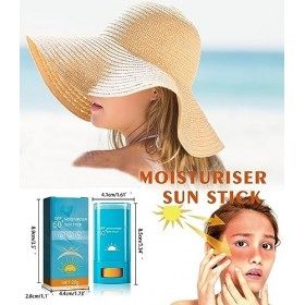 Crème Solaire, Crème Solaire Visage, Sunscreen Stick, Bâton de Protection Solaire SPF 50+, Bâton Solaire SPF 50, Matte Sun St