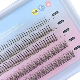 Up & Bottom Lasehs In One Tray Lot de faux-cils individuels en forme de A pour greffer les cils inférieurs Extension de queue