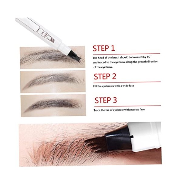 Eyebrow Pen Waterproof Eyebrow Pencil for Professional Makeup Natural Brow 3pcs